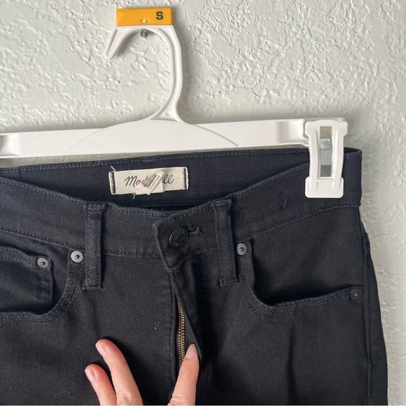 Madewell Jeans Women's 23 Cali Demi-Boot Black Frost Tencel Denim Edition J9500 - Picture 5 of 10